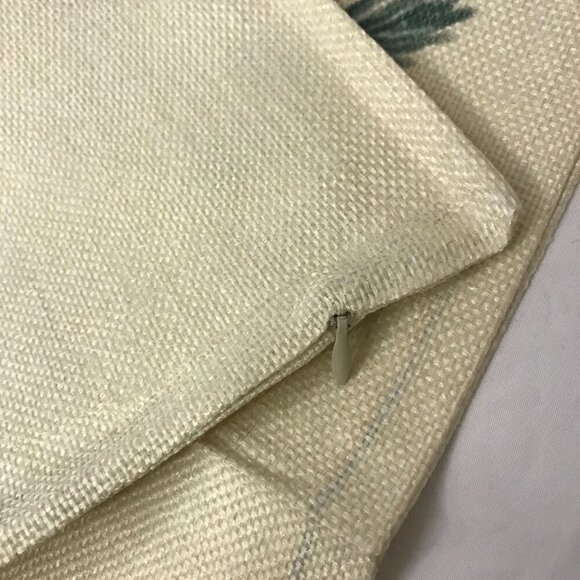 NWOT Pillow Cover Christmas Stockings and Holly. Fits 16" x 16" pillow form - Picture 5 of 6